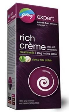 India Desire : Buy Godrej Expert Rich Creme Hair Colour Burgundy At Rs 59 From Purplle